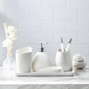 ensemble daccessoires en céramique pour salle de bain élégant et pratique