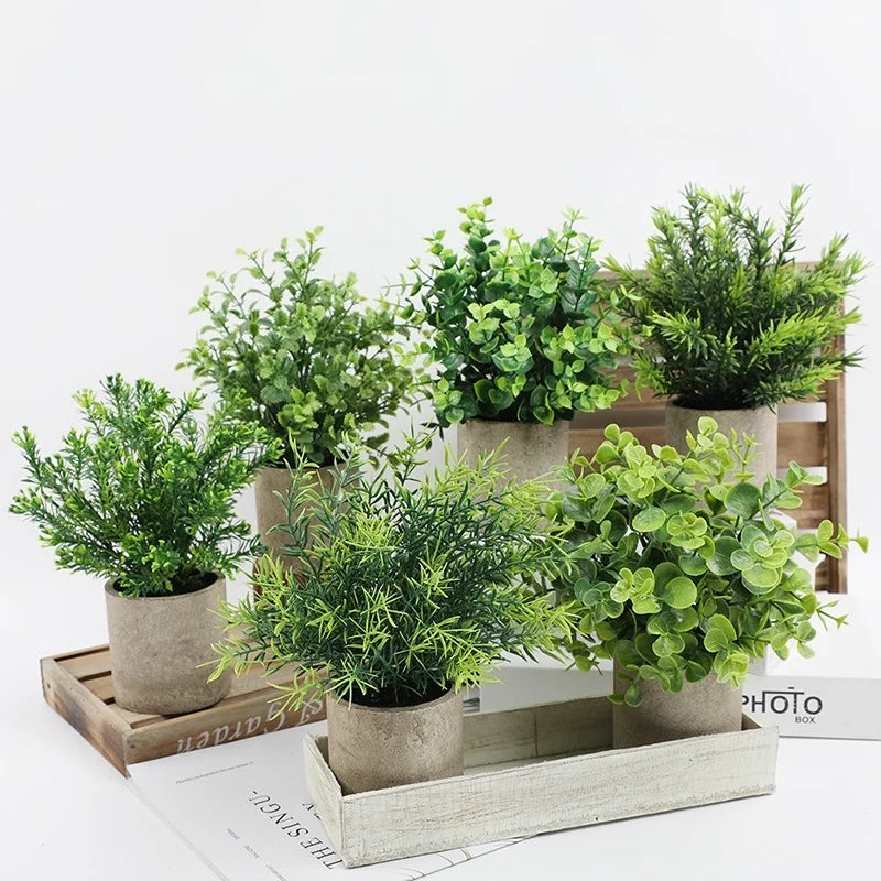 plantes artificielles pour décoration de bureau et table - vue 9 sur 21