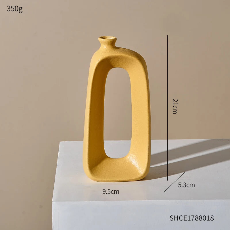 vase moderne en céramique pour décoration intérieure et extérieure - vue 13 sur 13