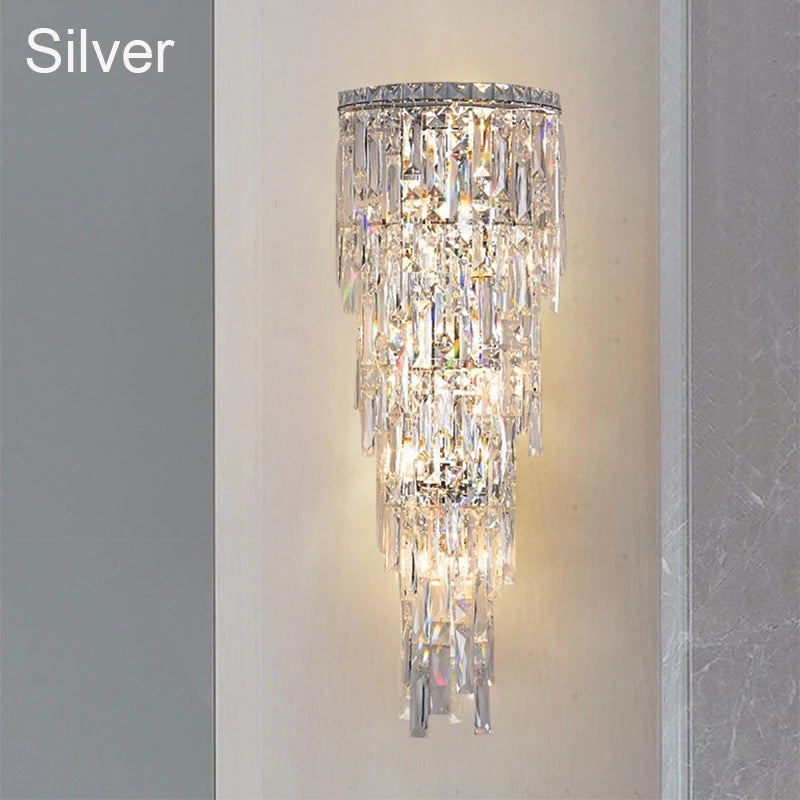 applique murale en cristal pour décoration intérieure moderne - vue 6 sur 6