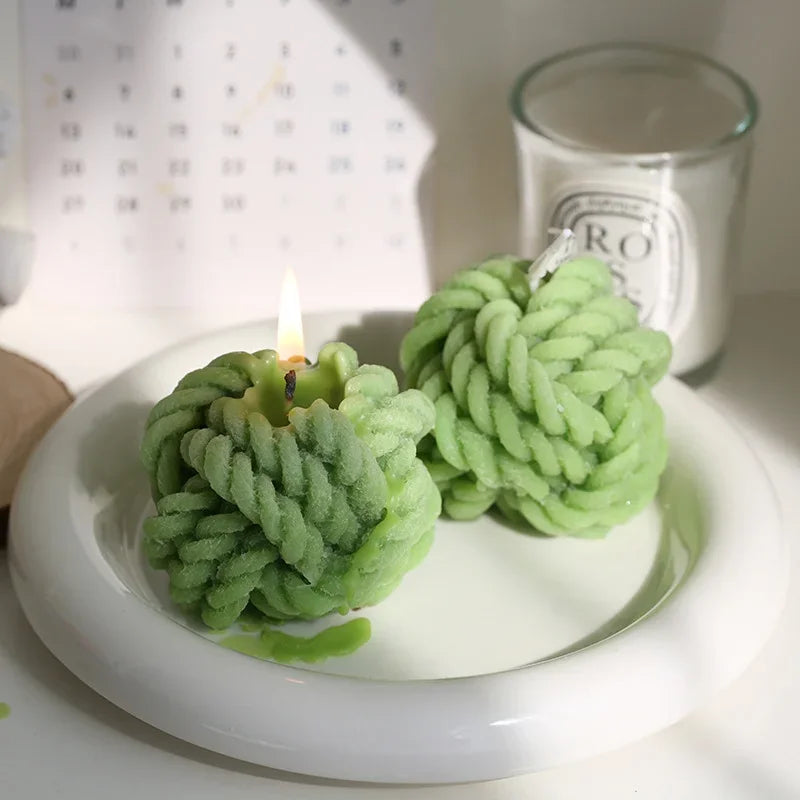 bougie aromatique en laine pour mariage décoration créative cadeau invité - vue 3 sur 13