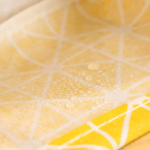 panier de rangement pliable en toile avec poignée coton et lin - vue 5 sur 22