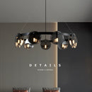 Lustre design en verre style nordique luminaire décoratif moderne