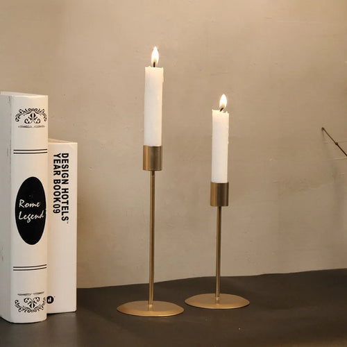bougeoir nordique en fer simple pour Noël et mariage romantique - vue 5 sur 11