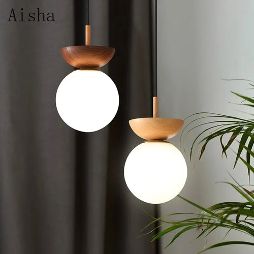 suspension rétro en forme de bûche style nordique décoratif intérieur - vue 5 sur 10