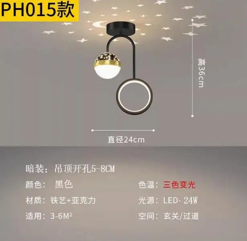 suspension boule led étoilée pour décoration intérieure et extérieure - vue 8 sur 9