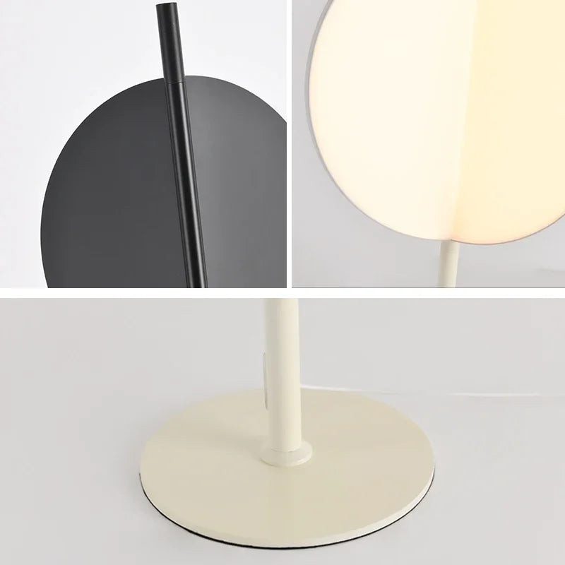 lampadaire led design nordique à lames rotatives pour décoration - vue 6 sur 8