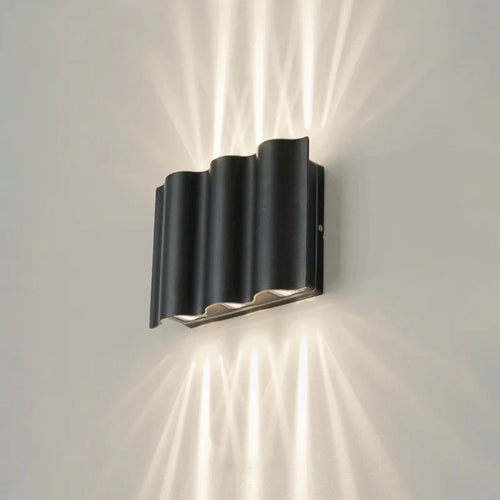 applique murale led étanche pour jardin et balcon en aluminium - vue 2 sur 9