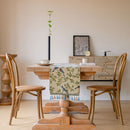 Chemin de table jacquard nordique animaux avec pompons
