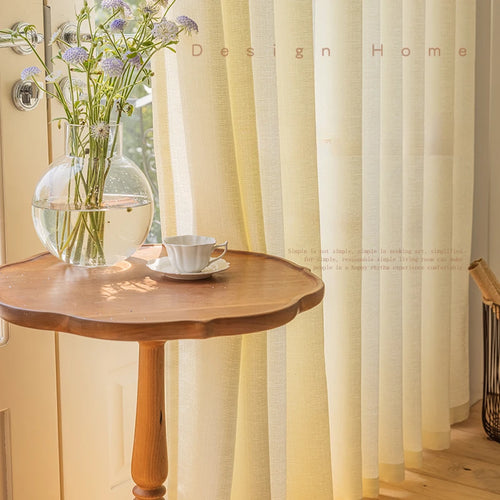 Rideau minimaliste translucide plissé isolant pour salon chambre - vue 4 sur 10