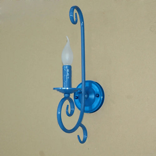 applique murale rustique en métal et fer à led - vue 6 sur 12