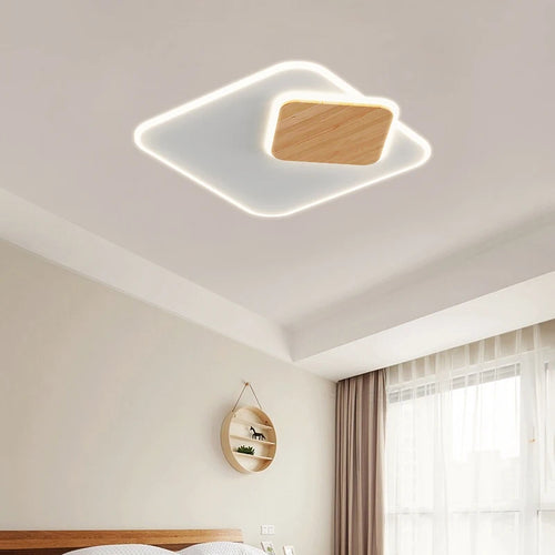 plafonnier led encastré nordique moderne simple créatif - vue 4 sur 9