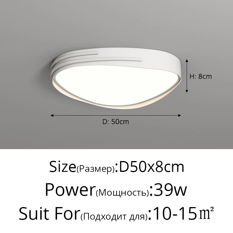 plafonniers led modernes pour éclairage intérieur élégant - vue 12 sur 14