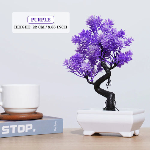 plantes artificielles bonsaï petit arbre décoration intérieure et extérieure - vue 14 sur 32