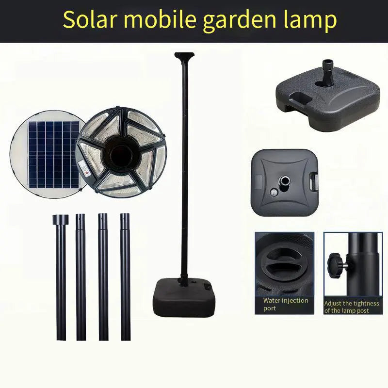 lampe solaire ronde pour jardin et éclairage extérieur - vue 14 sur 17