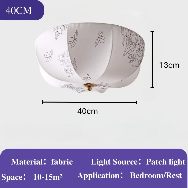 lustre moderne nordique en tissu pour intérieur élégant - vue 8 sur 9