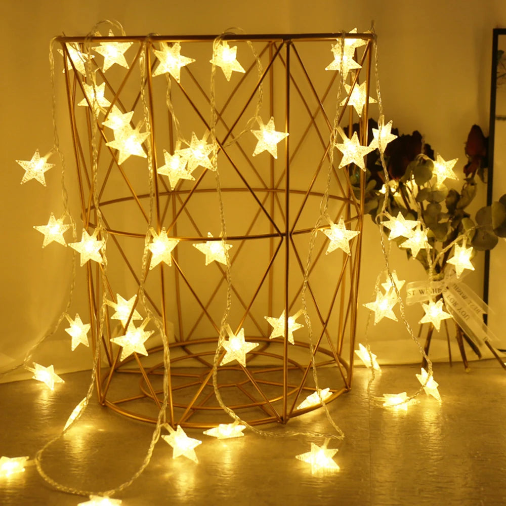 guirlande lumineuse étoile pour décoration extérieure et fêtes - vue 1 sur 12