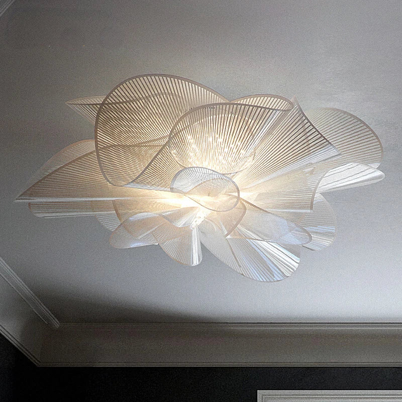 Plafonnier LED en PVC noir pour chambre à coucher - vue 1 sur 9