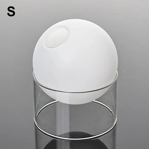 mini vase rond en verre pour décoration hydroponique écologique - vue 11 sur 18