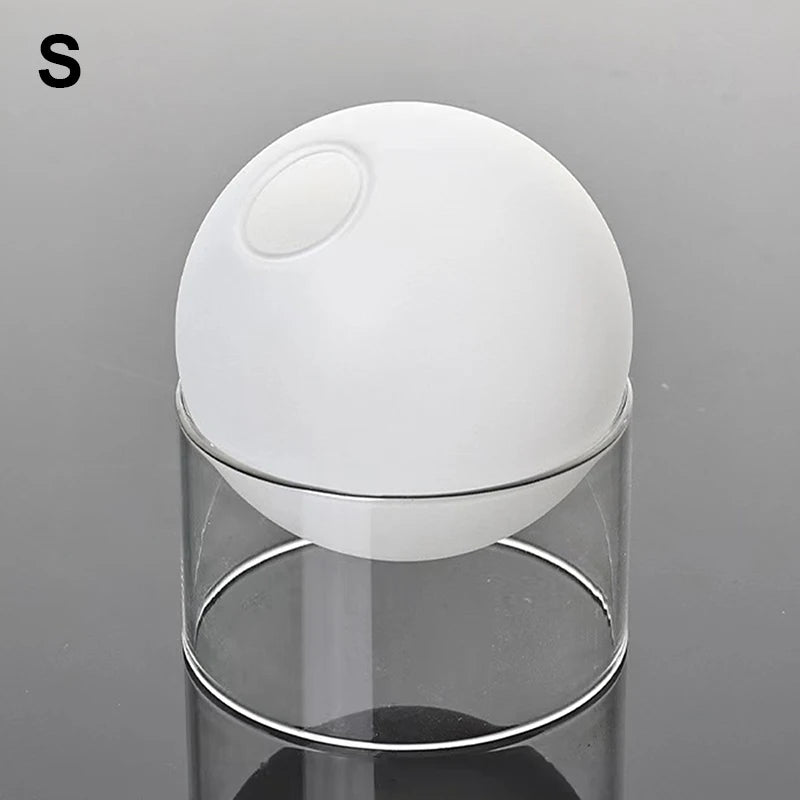 mini vase rond en verre pour décoration hydroponique écologique - vue 10 sur 18