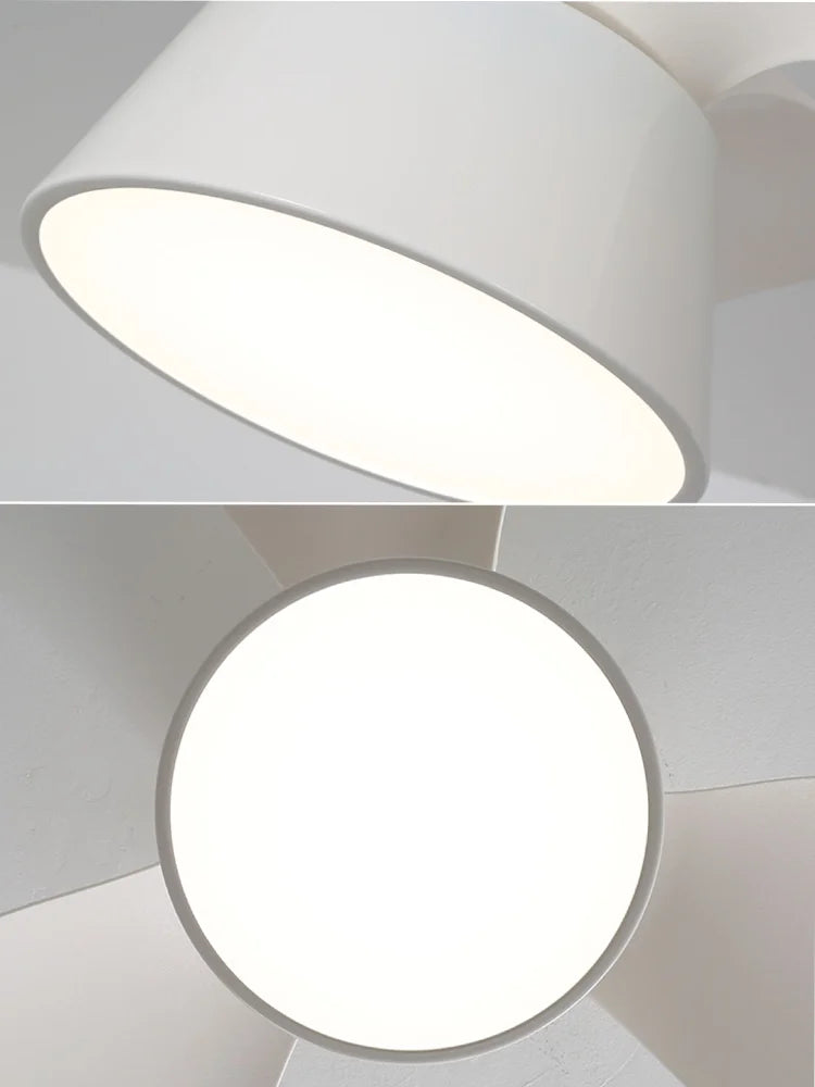 lustre moderne à led avec ventilateur pour intérieur - vue 6 sur 10