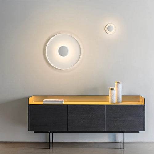 Modern Round Wall Lamps for Bedroom Bedside Living Room Wall Light Decorative Illuminaire 25cm 40cm 60cm Bar Stair Night Lamps - vue 5 sur 13