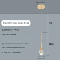 Suspension en cristal au design moderne