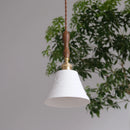 lustre nordique vintage en céramique et laiton luminaire suspendu
