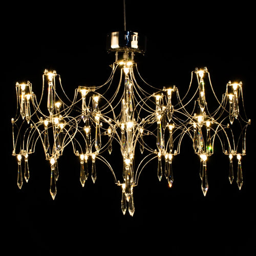 lustre en cristal moderne pour un décor intérieur élégant - vue 7 sur 12