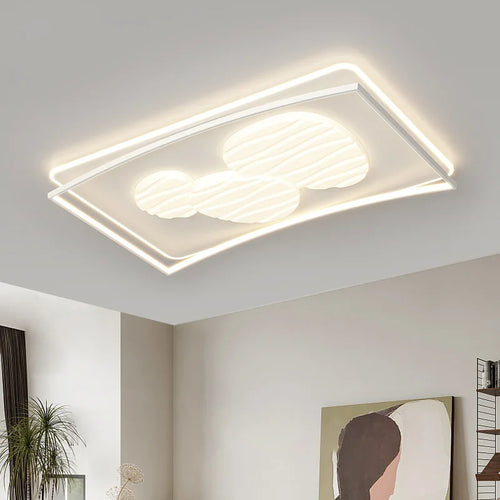 plafonnier led design nordique moderne luminaire décoratif simple - vue 3 sur 11