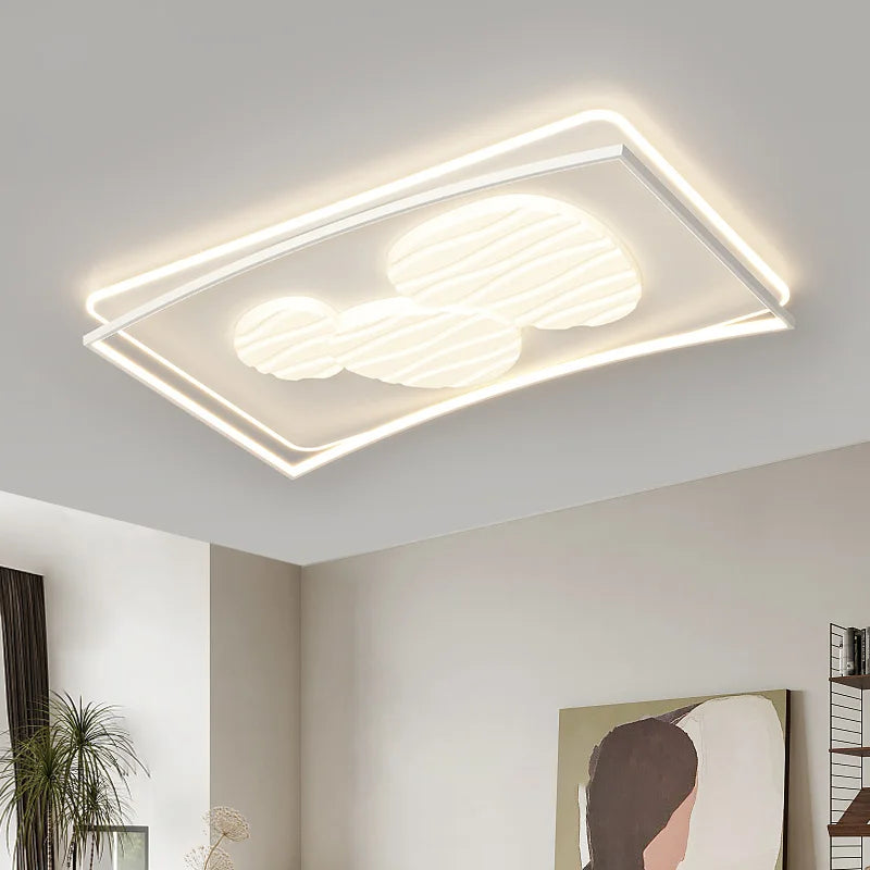 plafonnier led design nordique moderne luminaire décoratif simple - vue 3 sur 11