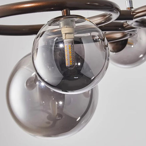 lustre à bulles de verre nordique pour décoration intérieure - vue 7 sur 18