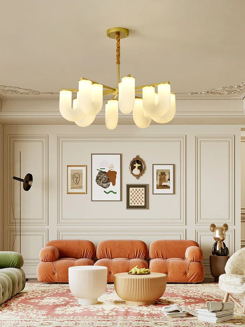 suspension led design nordique moderne en fer pour intérieur - vue 3 sur 10