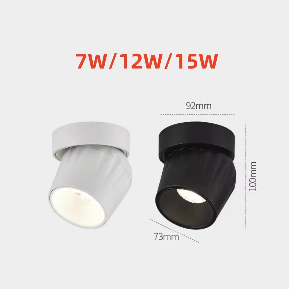 Spots design arrondi LED Downlight - vue 5 sur 10