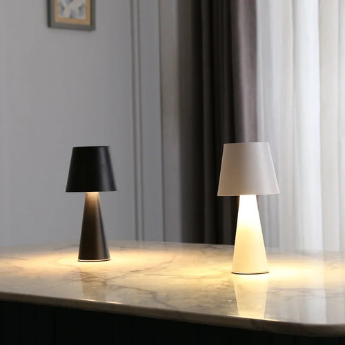 lampe de table rétro rechargeable minimaliste moderne et étanche - vue 4 sur 7