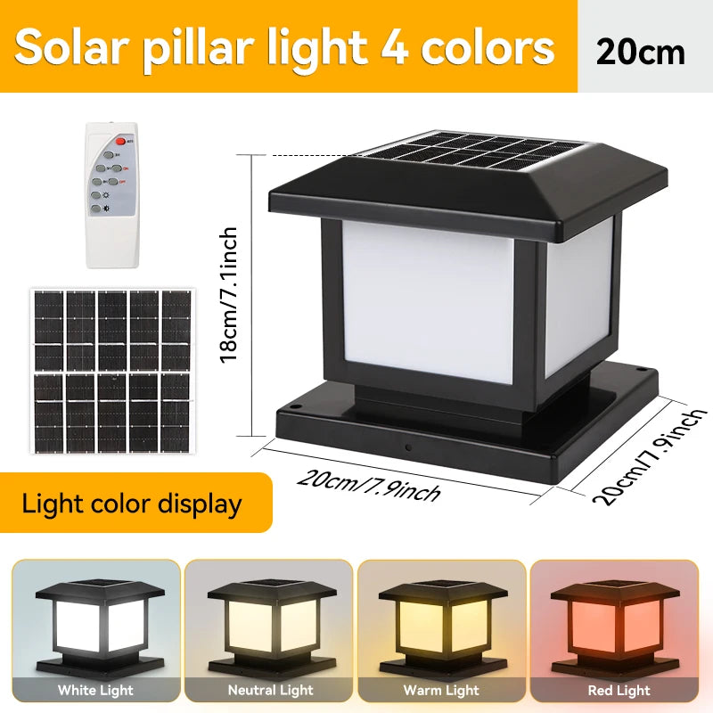 lampes solaires led étanches avec télécommande pour jardin - vue 10 sur 10