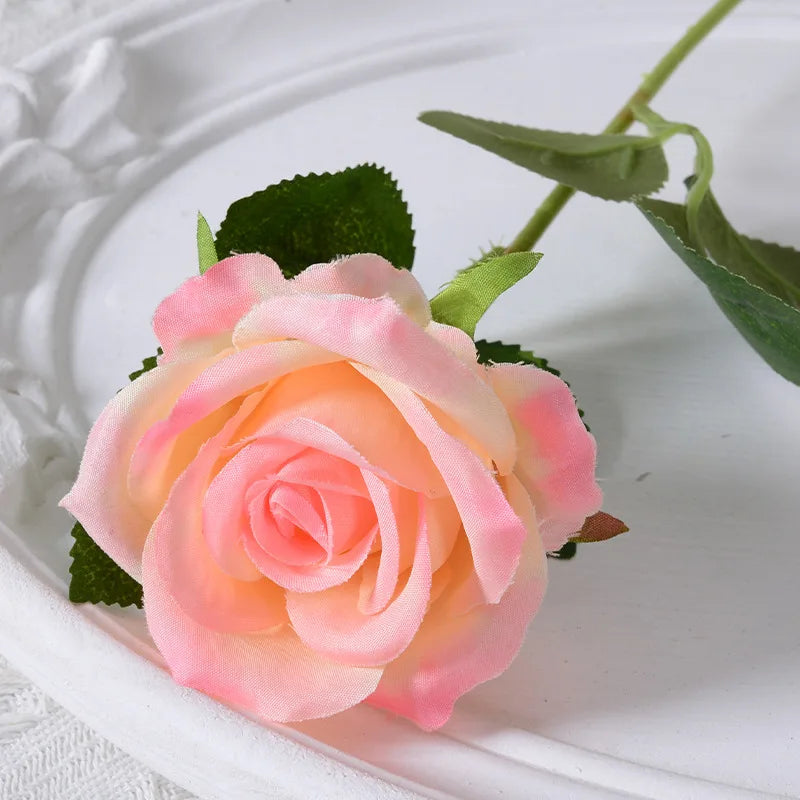 rose artificielle en soie pour décoration de mariage et événements - vue 10 sur 28
