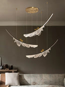 Lustre moderne en cuivre italien