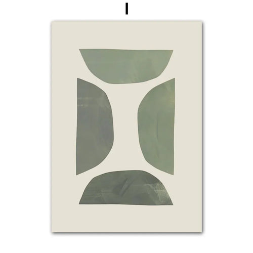 plante géométrique abstraite art mural boho pour décoration intérieure - vue 15 sur 15