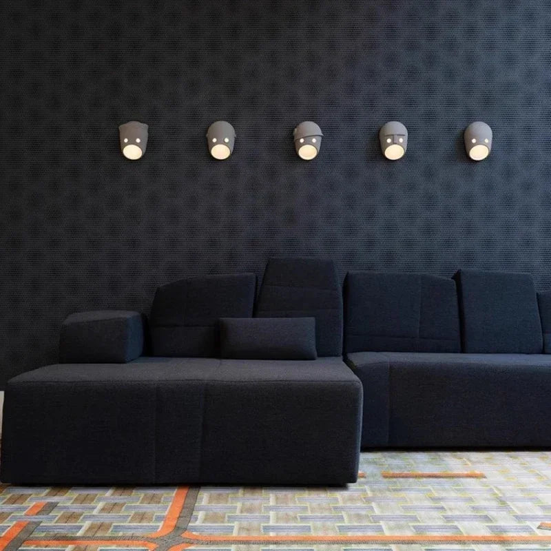 applique murale moderne design néerlandais en résine avec éclairage led - vue 4 sur 11