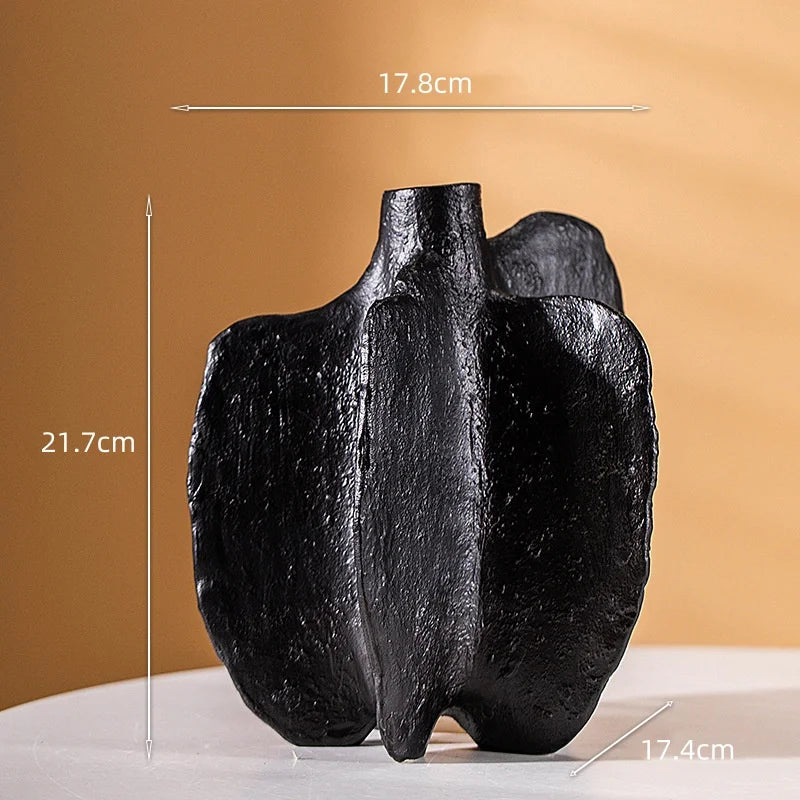 vase en céramique artisanat abstrait pour décoration florale - vue 9 sur 13