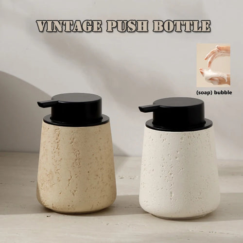bouteille de désinfectant en marbre wabi-sabi pour maison décoration pratique - vue 2 sur 8