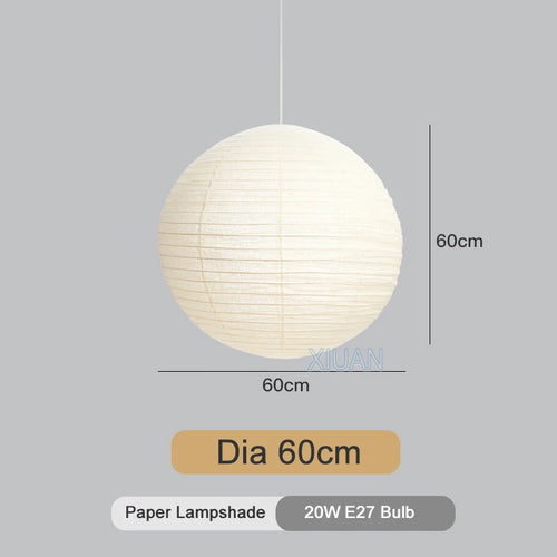 lustre vintage en papier led pour éclairage intérieur - vue 12 sur 11