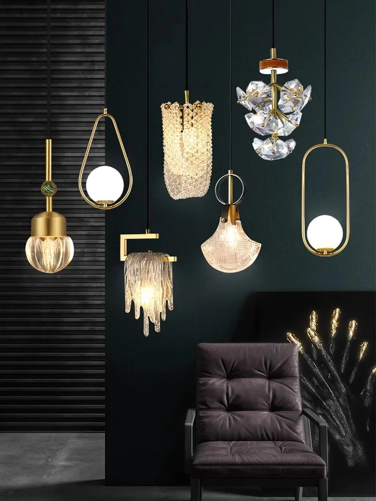 suspension art déco cristal luminaire élégant pour intérieur moderne - vue 2 sur 30