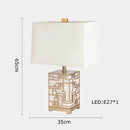 lampe de table rétro en tissu pour décoration intérieure