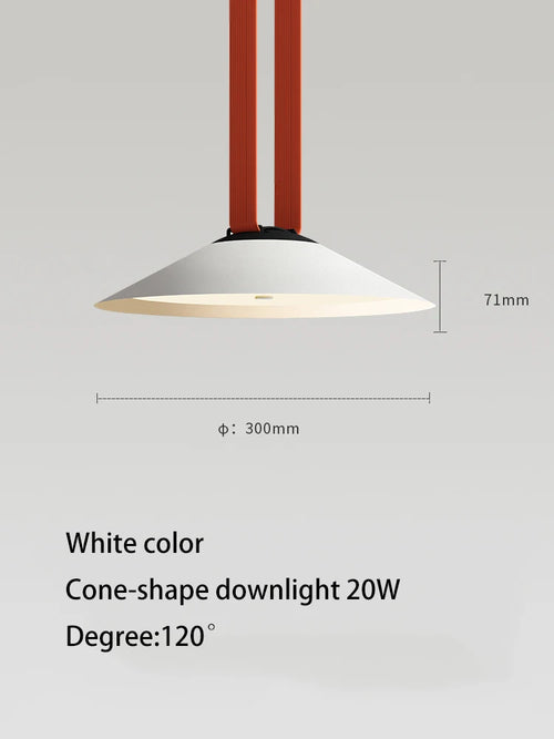 lustre moderne simple led avec bande conductrice lumineuse - vue 12 sur 27