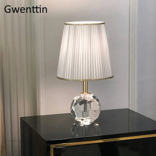 lampe à poser moderne en cristal pour décoration intérieure et éclairage - vue 5 sur 11