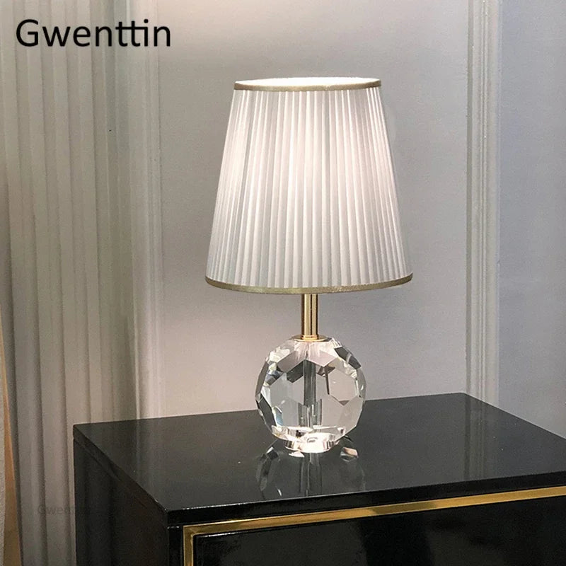 lampe à poser moderne en cristal pour décoration intérieure et éclairage - vue 4 sur 11