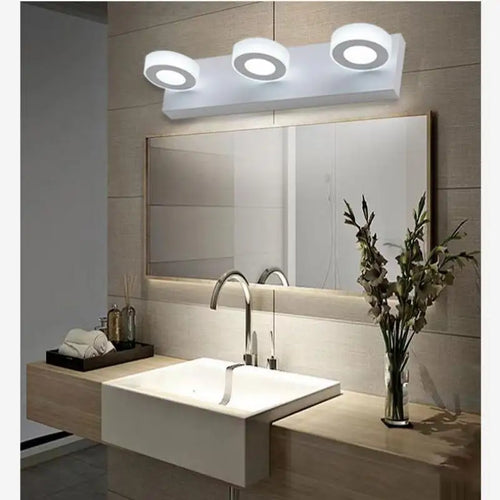 applique murale led moderne pour miroir et éclairage décoratif - vue 4 sur 9