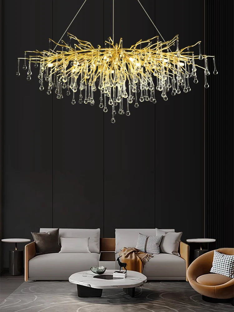 Pendant Lamp Chandelier,Pendant Lighting Fixtures,Pendant Lamp Chandelier,Tree-shaped Crystal Chandelier,Led Lighting Lamp, - vue 5 sur 10